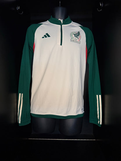 2023-2024 Mexico 1/4 ZIP TOP JACKET Soccer adidas Small Authentic