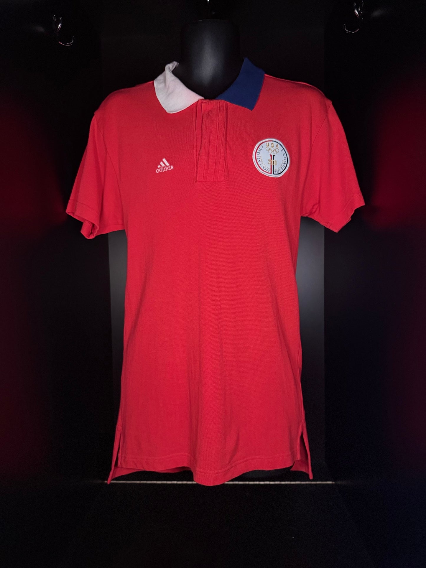 2000 U.S Olympic Team (USA) Medical Staff Polo Kit -Soccer Jersey Shirt - adidas Small Authentic