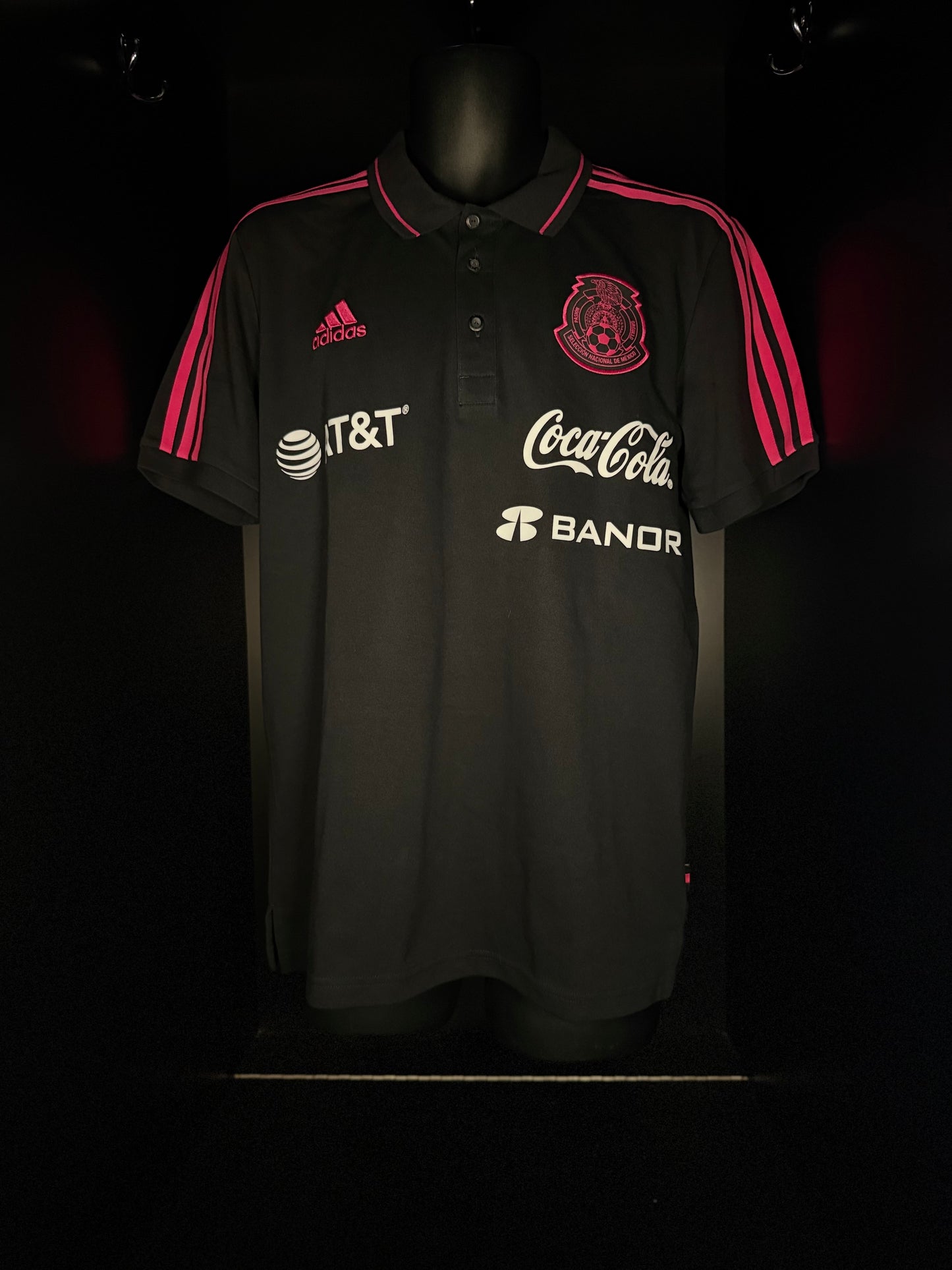2022-2023 Mexico Staff Polo Kit Soccer Jersey Shirt adidas Large Authentic