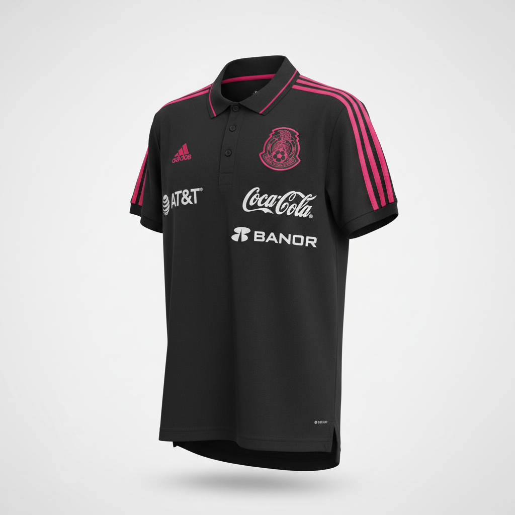 2022-2023 Mexico Staff Polo Kit Soccer Jersey Shirt adidas Large Authentic