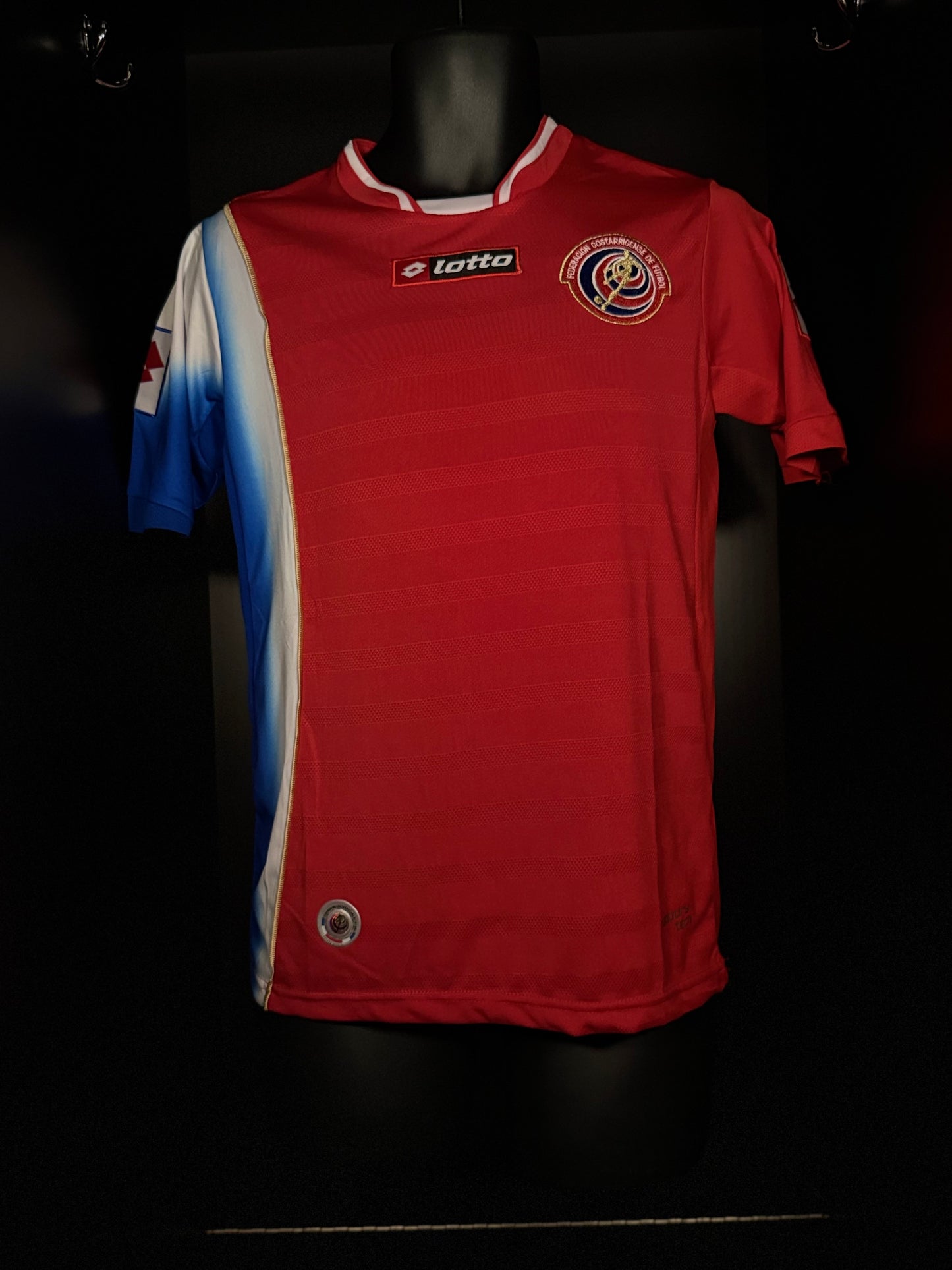 2012-2013 Costa Rica HOME Kit Soccer Jersey Shirt Lotto Small Authentic