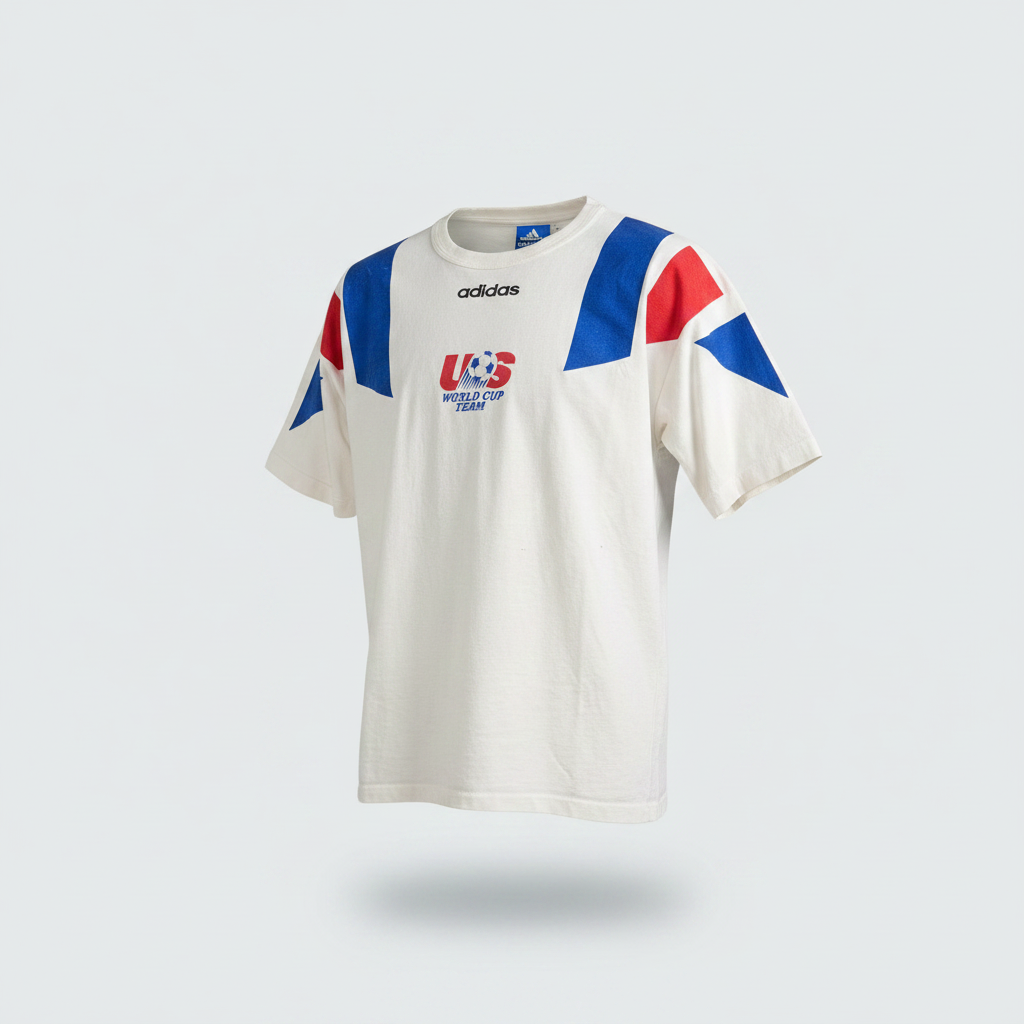 1992-1994 United States (USA) T-Shirt - Soccer - adidas Medium Authentic