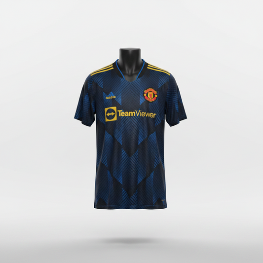 2021-2022 Manchester United Ronaldo THIRD Kit Soccer Jersey Football Shirt adidas Large Authentic