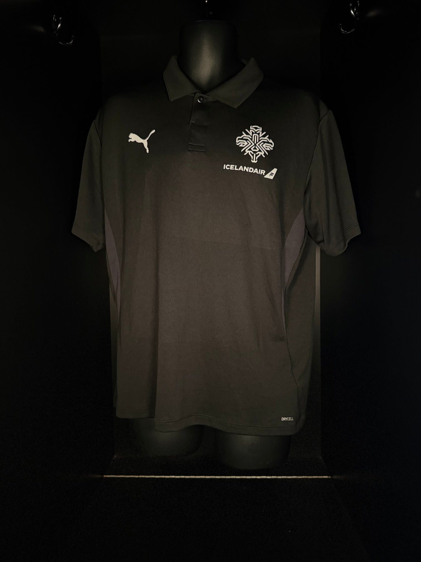 2024-2025 Iceland Staff Polo Kit Soccer Jersey Shirt adidas Large Authentic