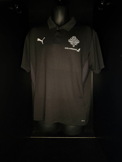 2024-2025 Iceland Staff Polo Kit Soccer Jersey Shirt adidas Large Authentic