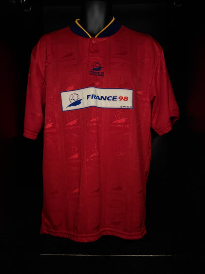 1998 FIFA World Cup France Coupe du Monde LICENSED Fan Kit Soccer Jersey Shirt Medium Authentic