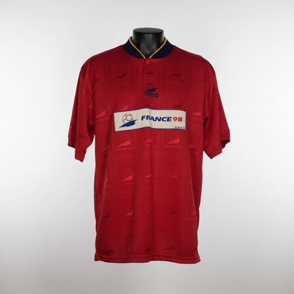 1998 FIFA World Cup France Coupe du Monde LICENSED Fan Kit Soccer Jersey Shirt Medium Authentic