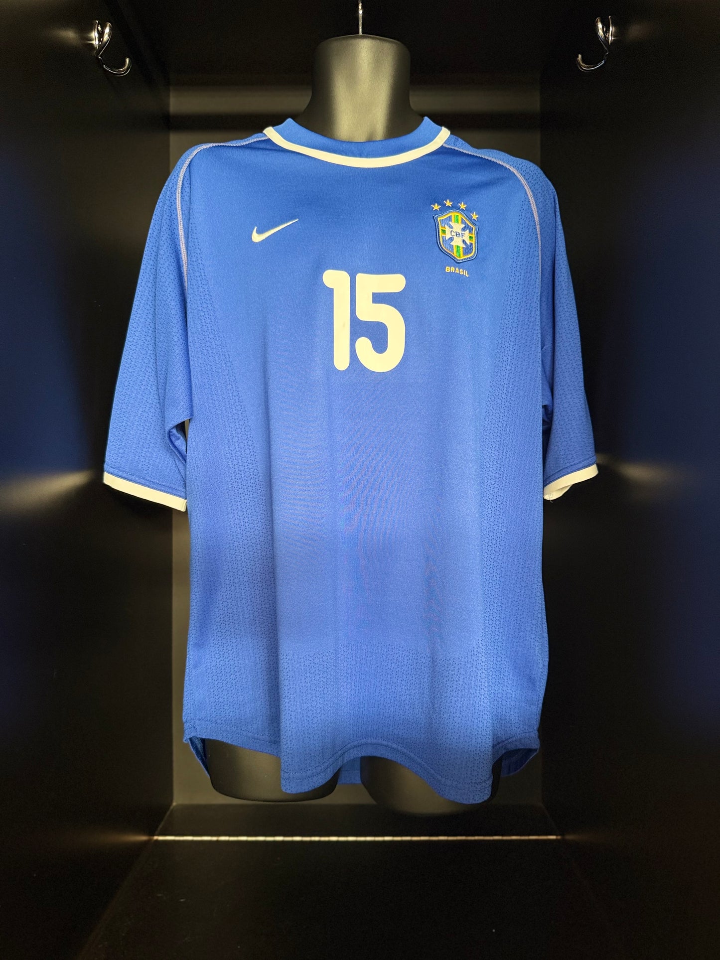 2000-2002 Brazil (CBF) Kleberson AWAY Kit - Soccer Jersey Football Shirt Nike Large Authentic