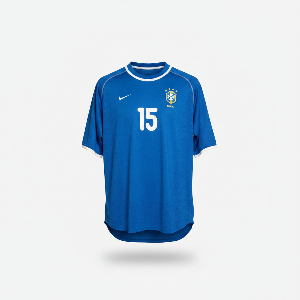 2000-2002 Brazil (CBF) Kleberson AWAY Kit - Soccer Jersey Football Shirt Nike Large Authentic