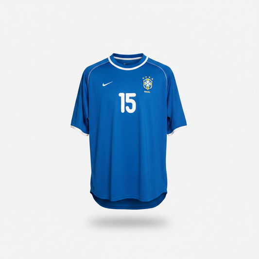 2000-2002 Brazil (CBF) Kleberson AWAY Kit - Soccer Jersey Football Shirt Nike Large Authentic