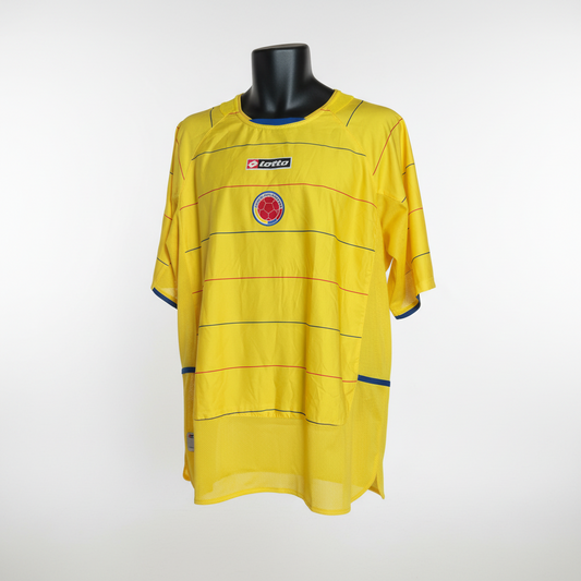 2004-2006 Colombia HOME Kit - Soccer Jersey Football Shirt Lotto XL Authentic