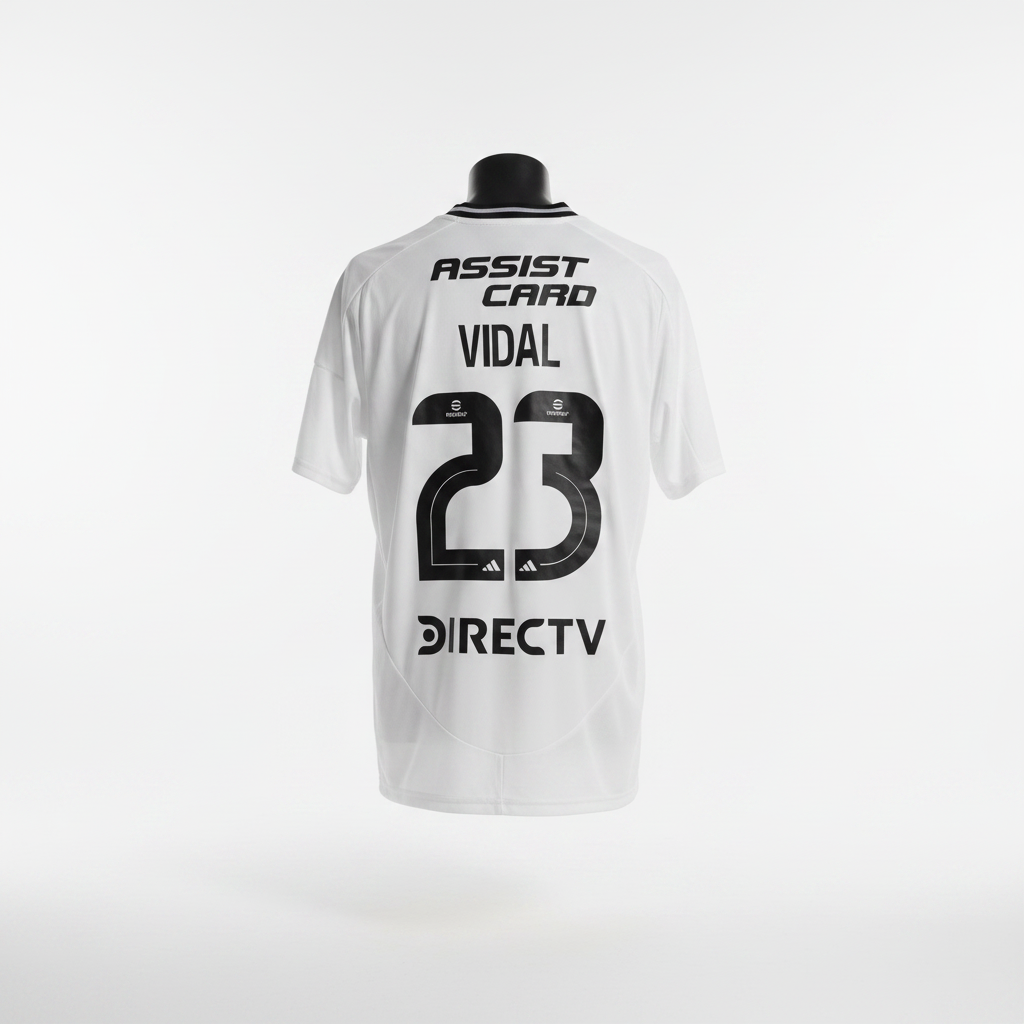 2025-2026 Colo Colo Vidal HOME Kit Soccer Jersey Football Shirt adidas Large Authentic