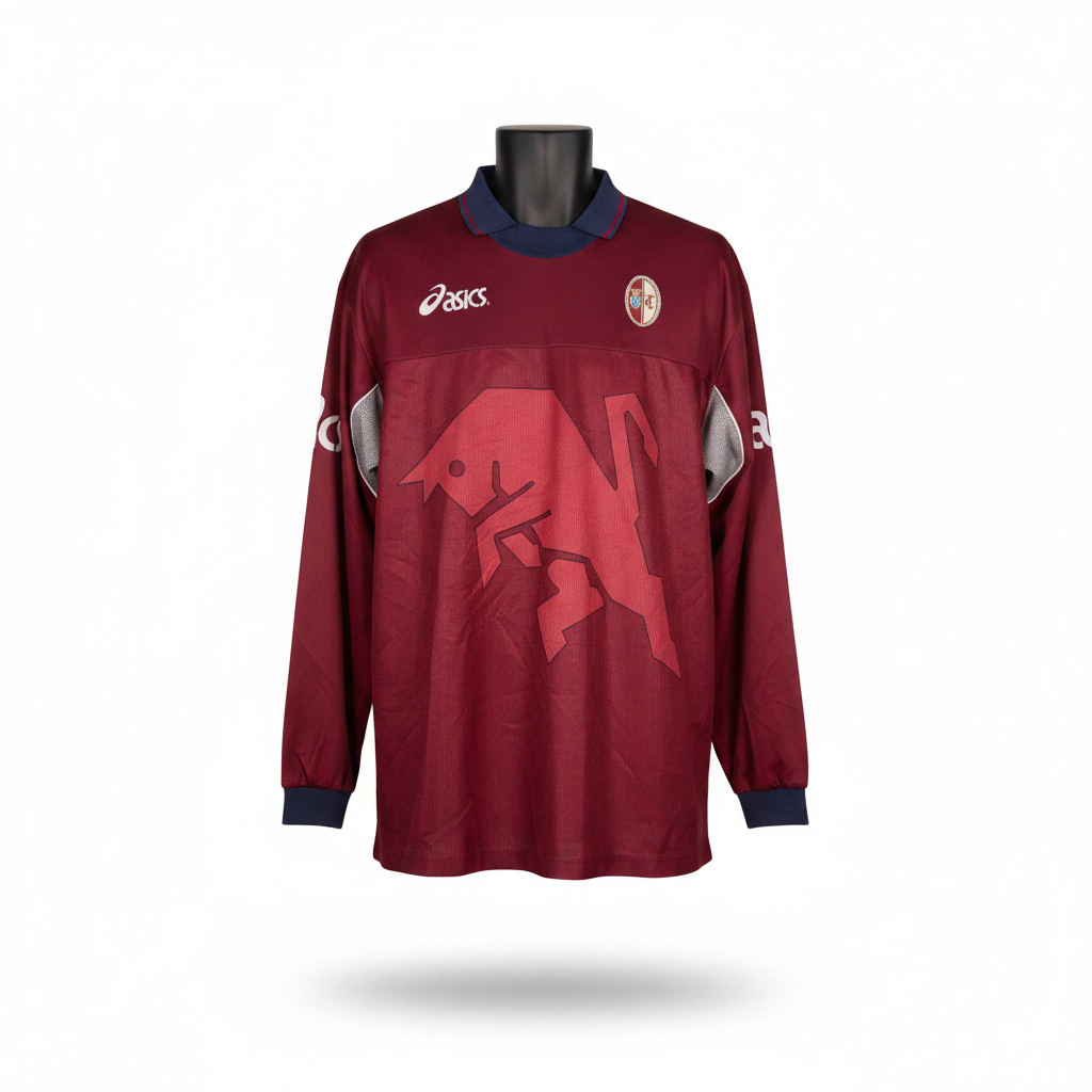 2001-2002 Torino FC TRAINING Kit Soccer Jersey Football Shirt Asics XL Authentic