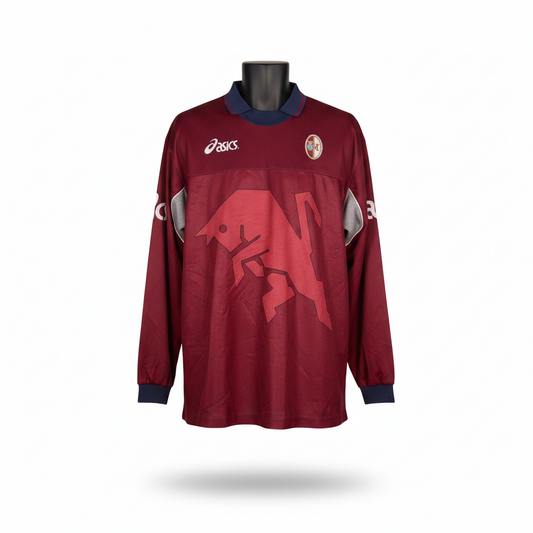 2001-2002 Torino FC TRAINING Kit Soccer Jersey Football Shirt Asics XL Authentic