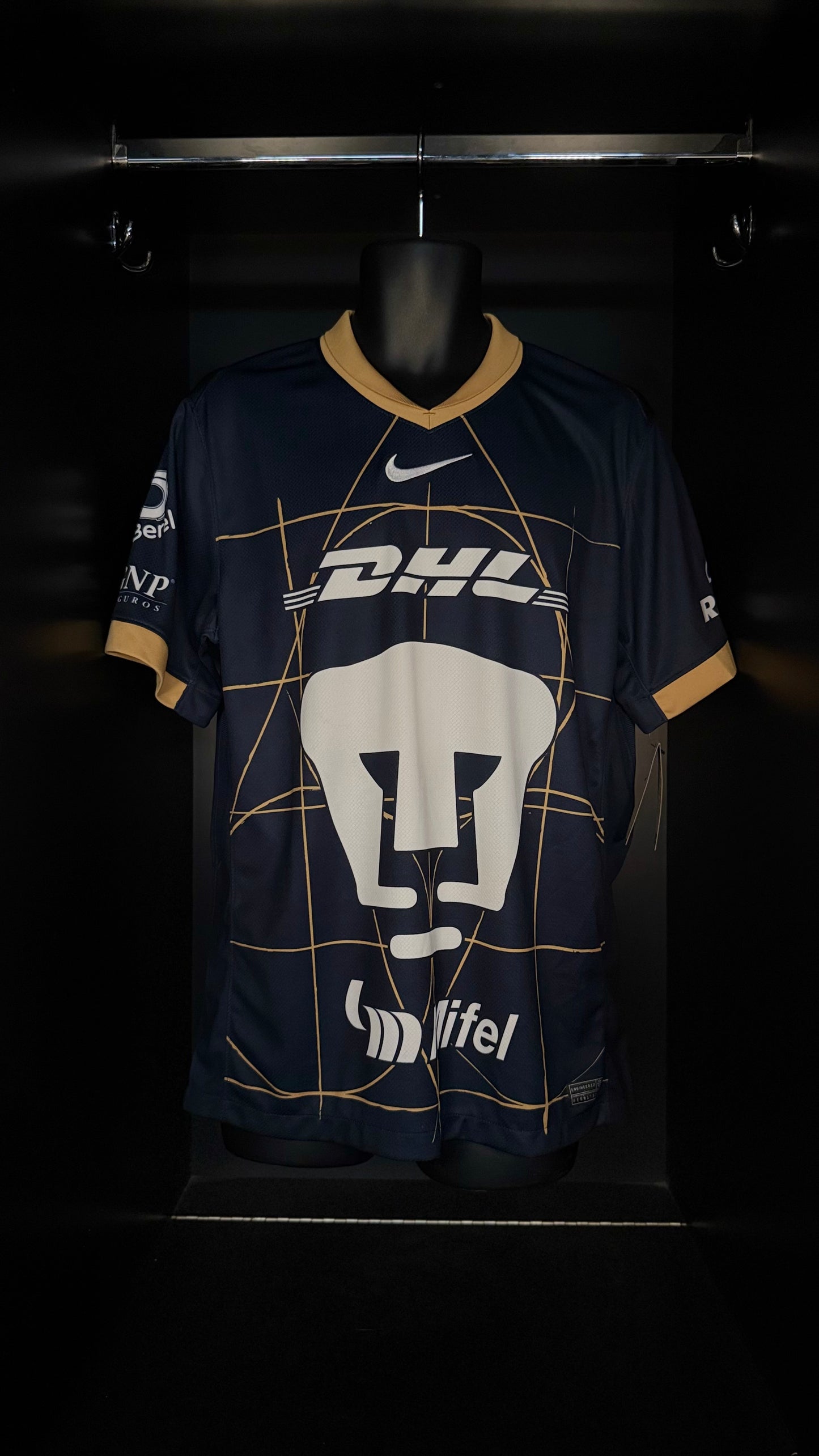 2024-2025 Pumas UNAM AWAY Kit Soccer Jersey Football Shirt Nike Large Authentic