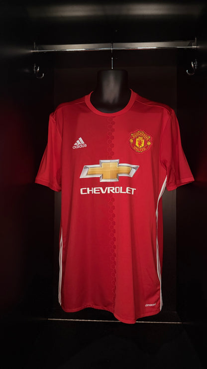 2016-2017 Manchester United Pogba HOME Kit Soccer Jersey Football Shirt adidas Large Authentic