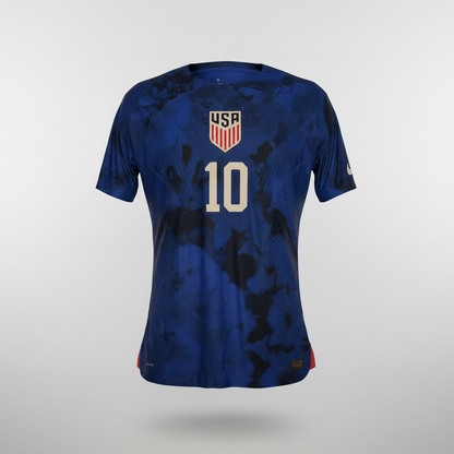 2022-2023 United States (USA) Pulisic AWAY Kit Soccer Jersey Shirt Nike Medium Authentic
