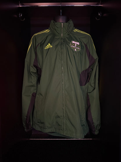 2012-2013 Portland Timbers TRAINING Soccer Jacket adidas Medium Authentic