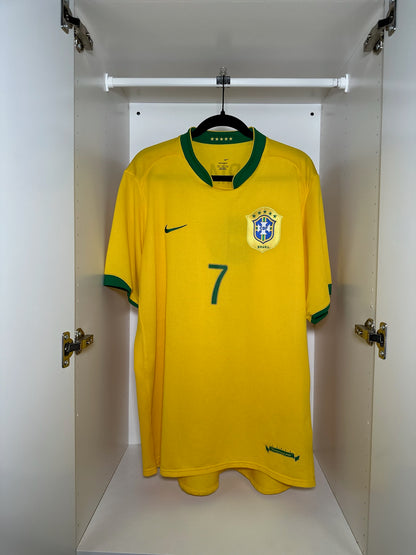 Brazil Adriano #7 - Nike - 2006/2007 - HOME Kit