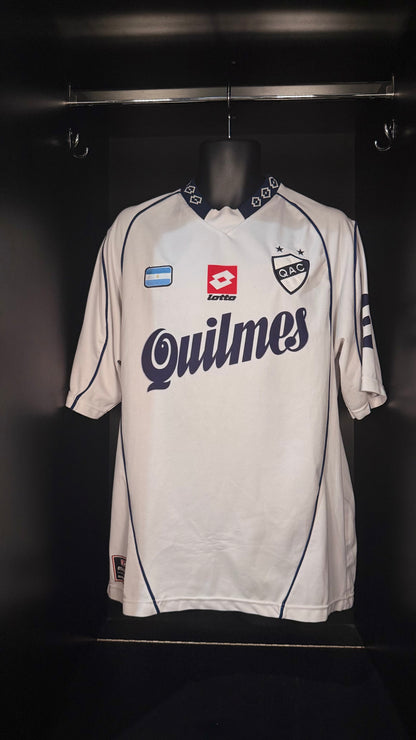 2004-2005 Quilmes HOME Kit Soccer Jersey Football Shirt Lotto Medium Authentic
