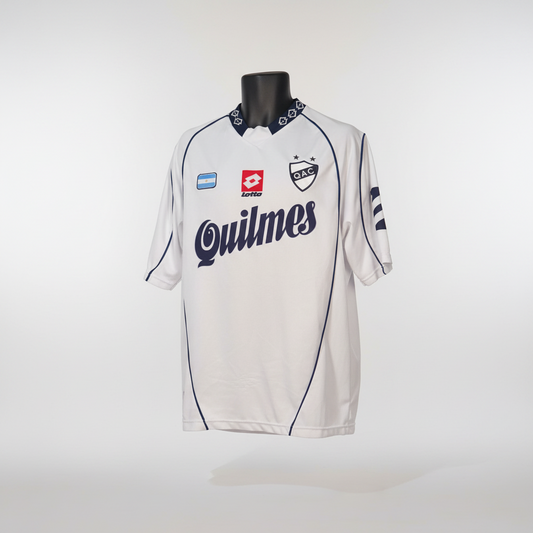 2004-2005 Quilmes HOME Kit Soccer Jersey Football Shirt Lotto Medium Authentic
