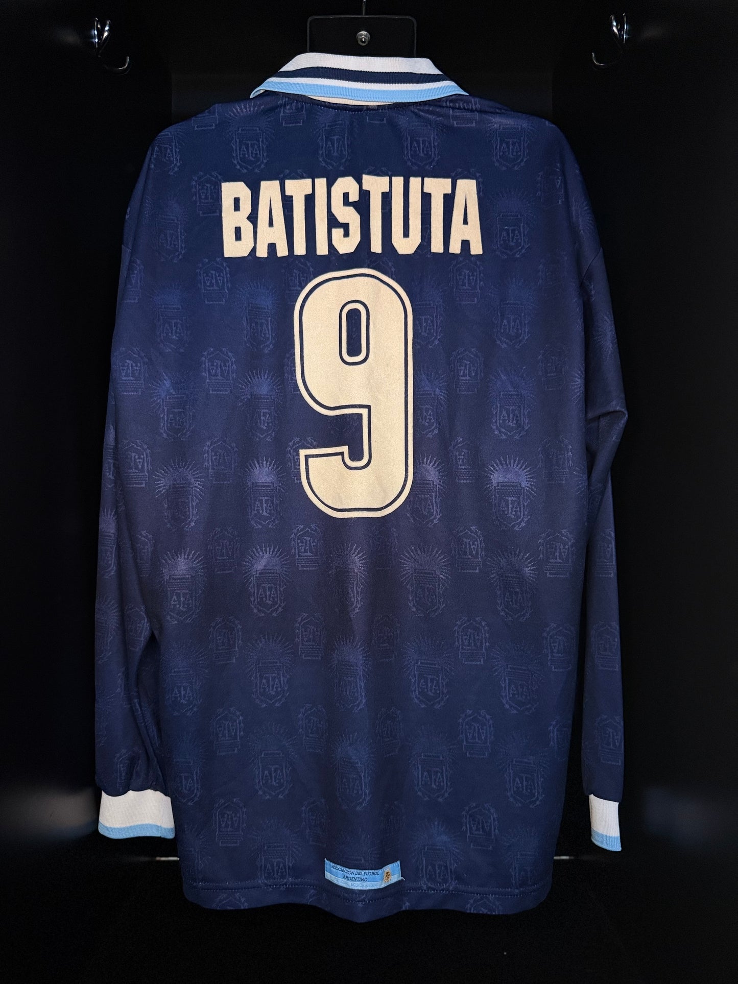 1999-2000 Argentina Batistuta - AWAY Kit Soccer Jersey Football Shirt Reebok XL Authentic