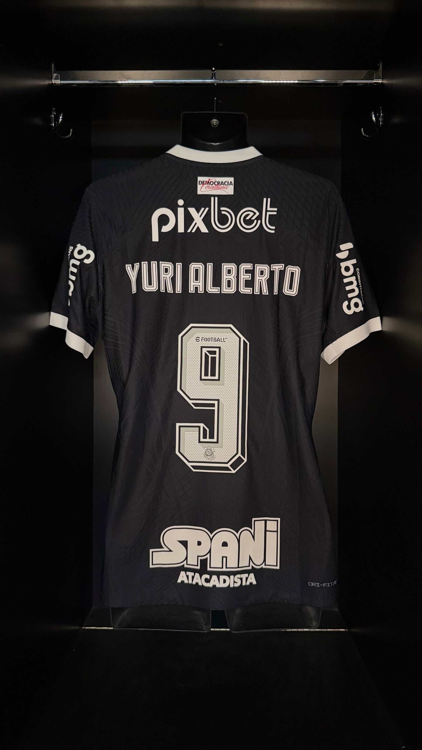 2023-2024 Corinthians Yuri Alberto AWAY Kit Soccer Jersey Football Shirt Nike Medium Authentic