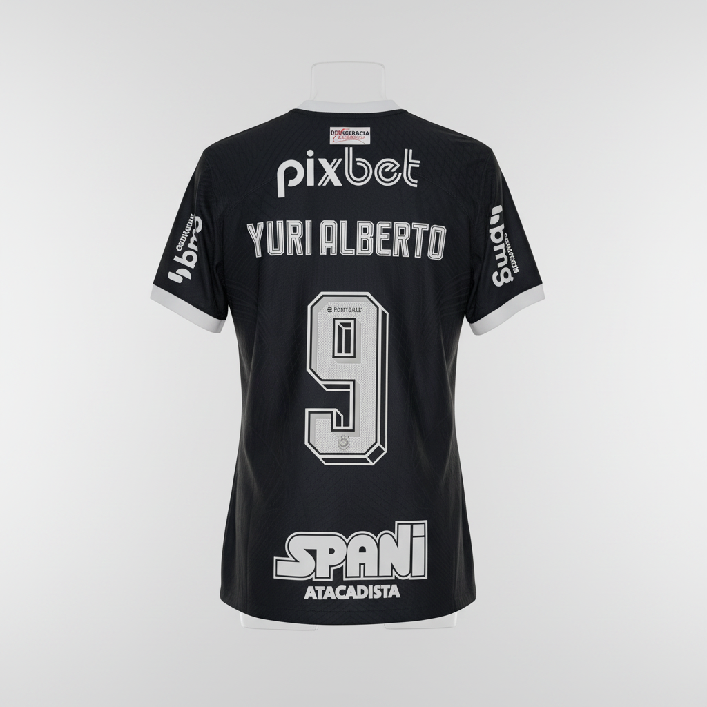 2023-2024 Corinthians Yuri Alberto AWAY Kit Soccer Jersey Football Shirt Nike Medium Authentic