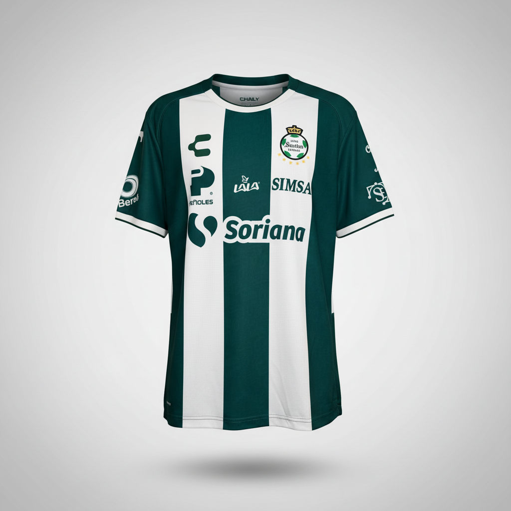 2024-2025 Santos Laguna HOME Kit Soccer Jersey Football Shirt Charly XL Authentic