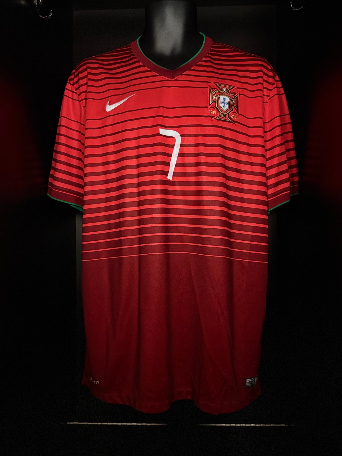 2014-2015 Portugal Ronaldo HOME Kit Soccer Jersey Shirt Nike XL Authentic
