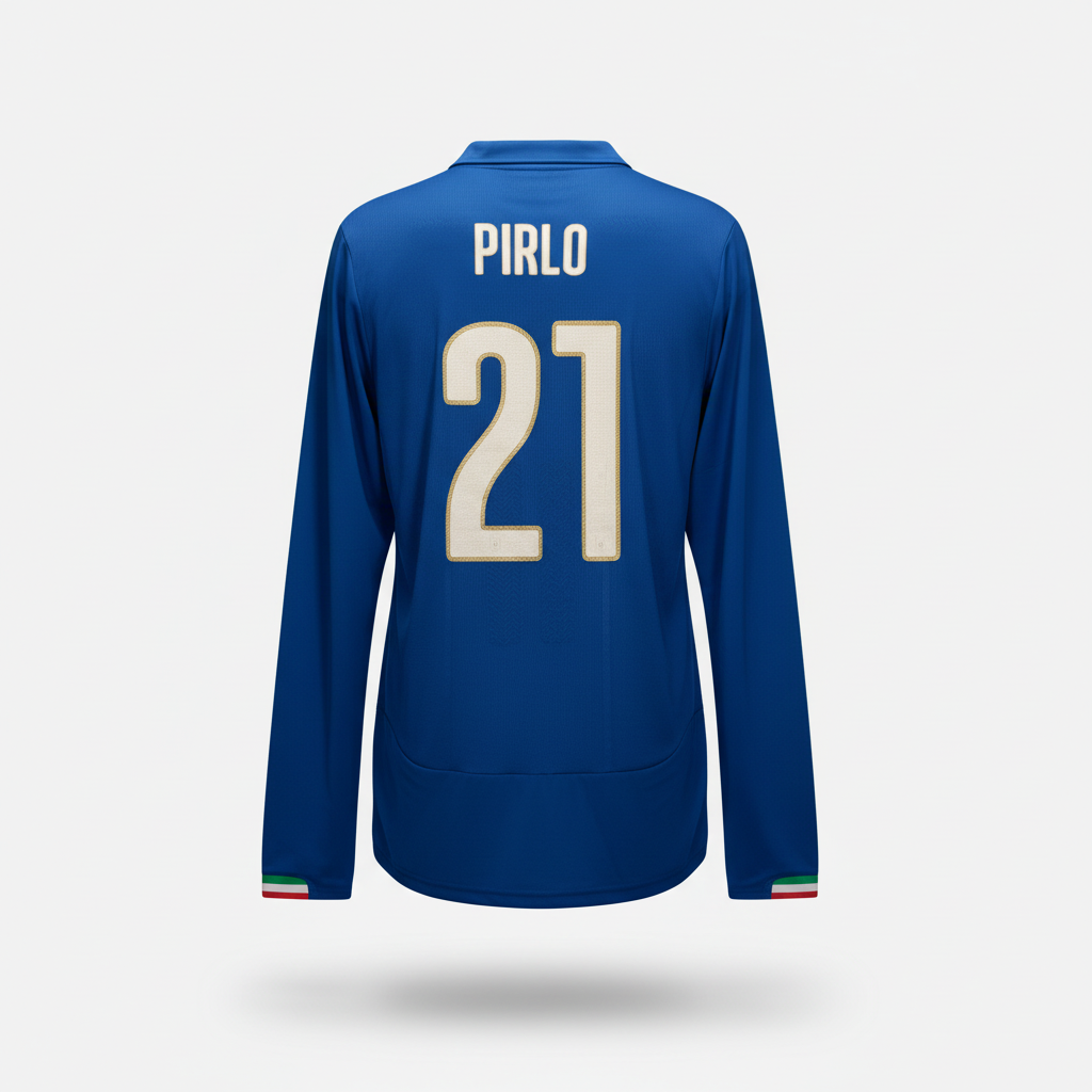 2014-2015 Italy Pirlo HOME Kit Soccer Jersey Shirt Puma XXL Authentic