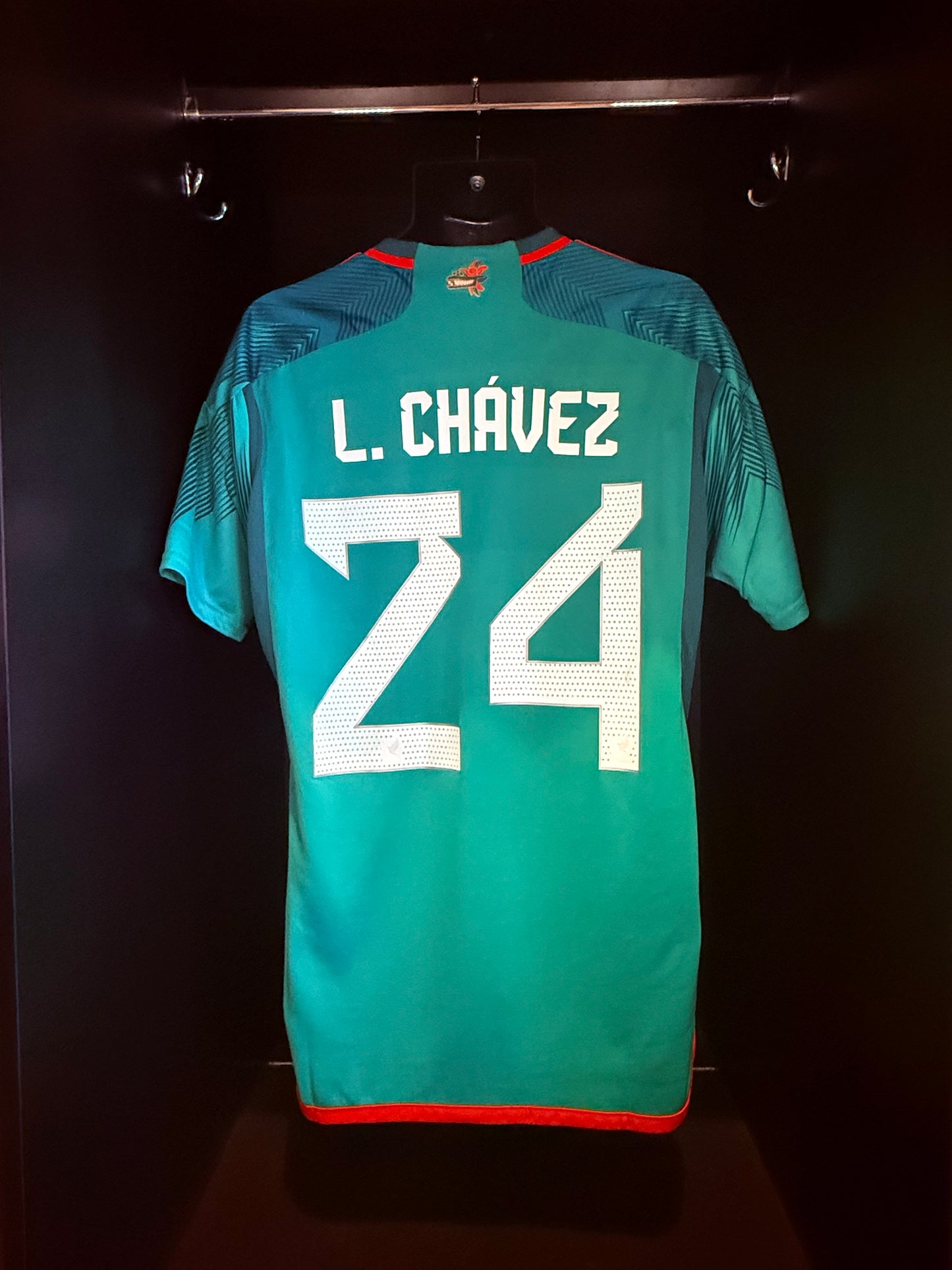 2022-2023 Mexico L. Chávez HOME Kit Soccer Jersey Football Shirt adidas Large Authentic