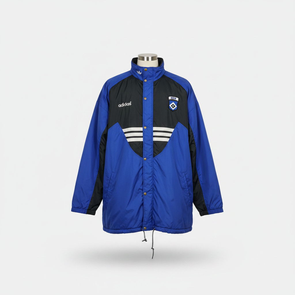 1992-1993 Hamburger SV Rain JACKET Soccer Jersey Football Shirt adidas XL Authentic