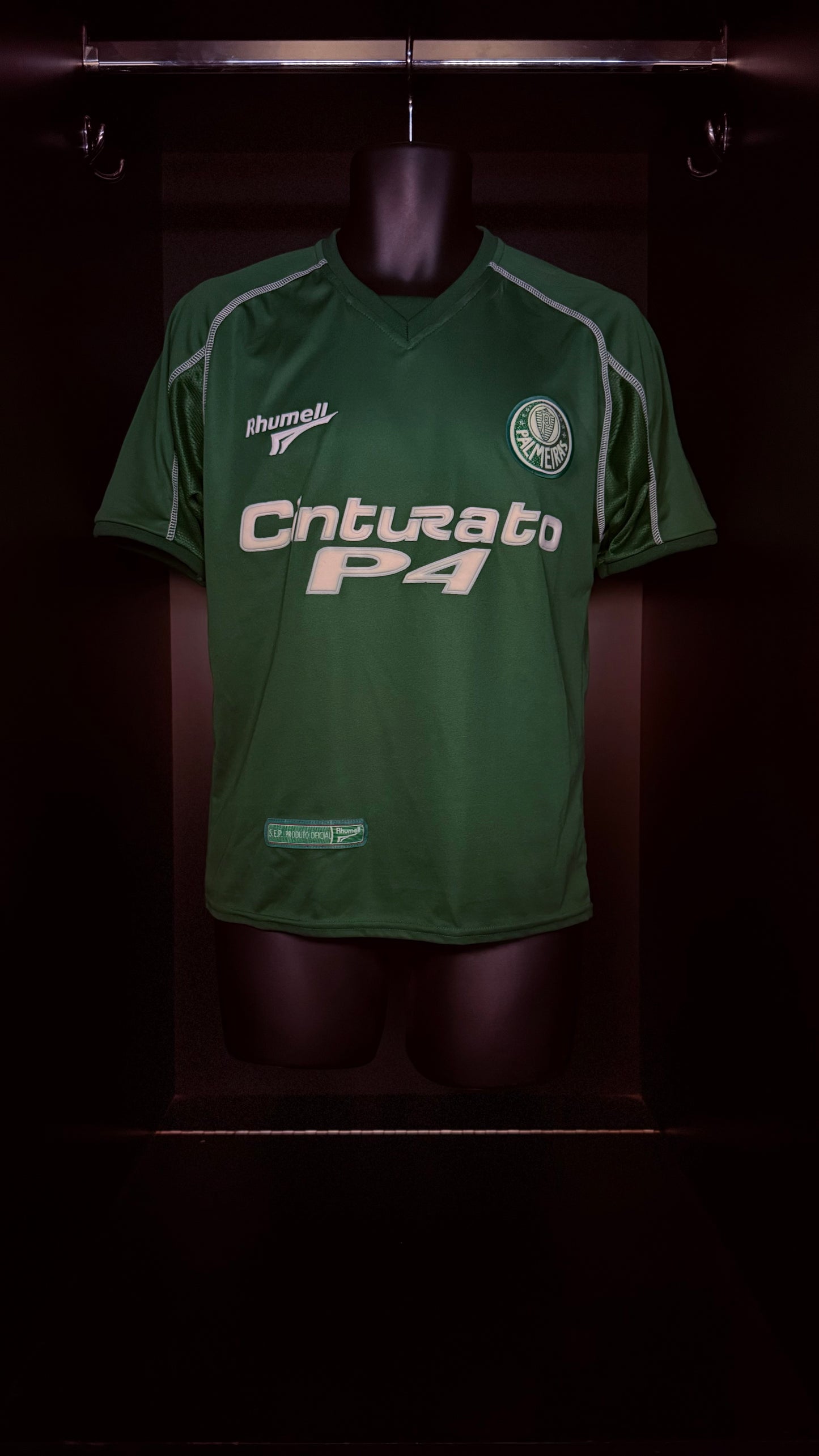 2002-2003 Palmeiras HOME Kit Soccer Jersey Shirt Rhumell Small Authentic