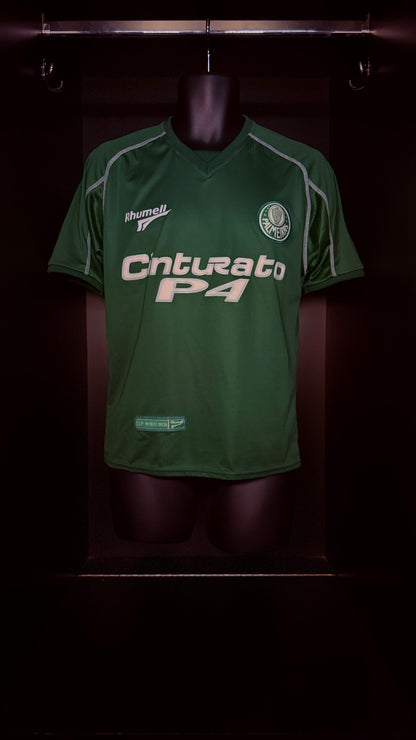 2002-2003 Palmeiras HOME Kit Soccer Jersey Shirt Rhumell Small Authentic