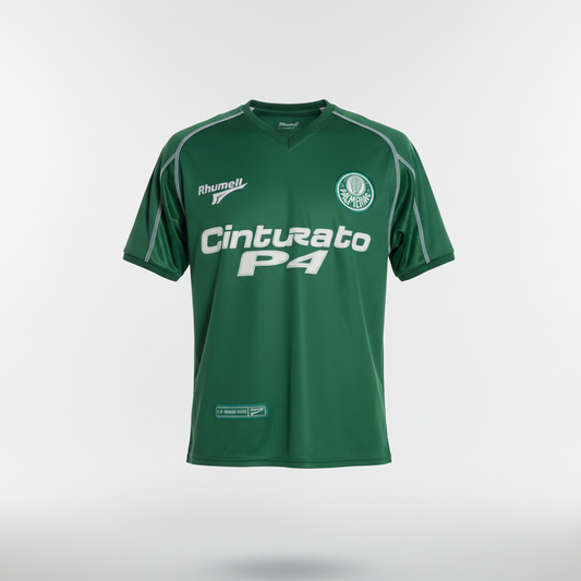 2002-2003 Palmeiras HOME Kit Soccer Jersey Shirt Rhumell Small Authentic