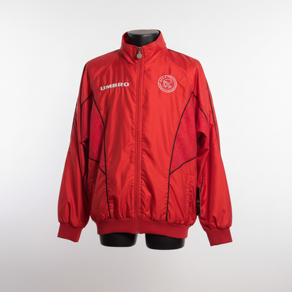 1997-1998 Ajax Rain JACKET Soccer Jersey Football Shirt Umbro Large Authentic
