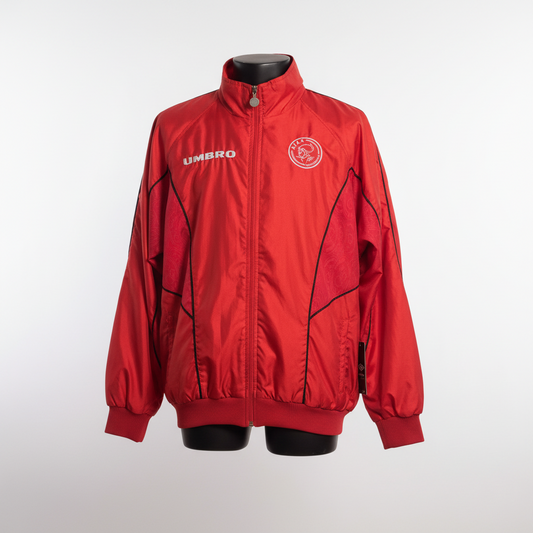 1997-1998 Ajax Rain JACKET Soccer Jersey Football Shirt Umbro Large Authentic