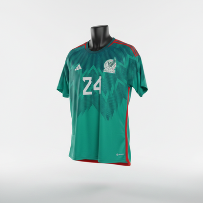 2022-2023 Mexico L. Chávez HOME Kit Soccer Jersey Football Shirt adidas Large Authentic