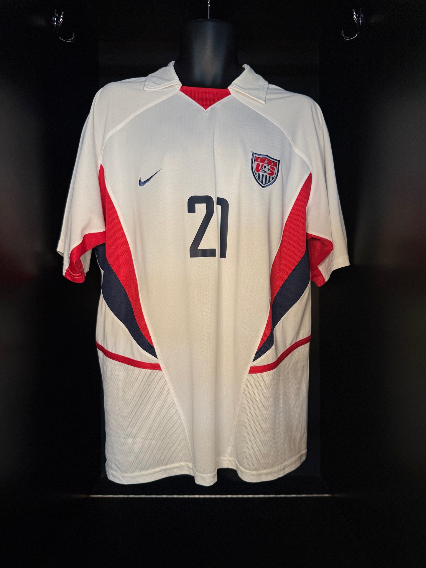 2002-2003 United States (USA) Donovan - HOME Kit Soccer Jersey Football Shirt Nike Large Authentic