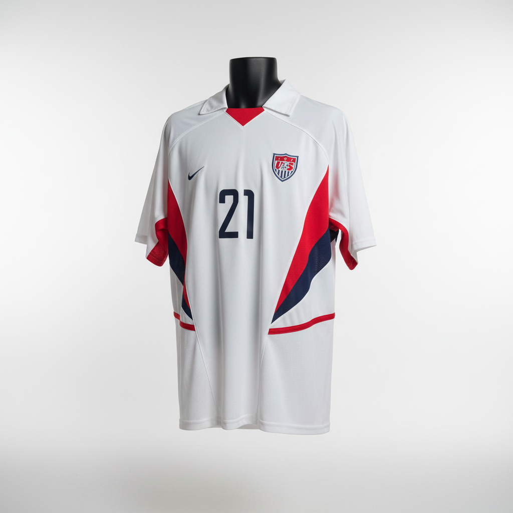 2002-2003 United States (USA) Donovan - HOME Kit Soccer Jersey Football Shirt Nike Large Authentic