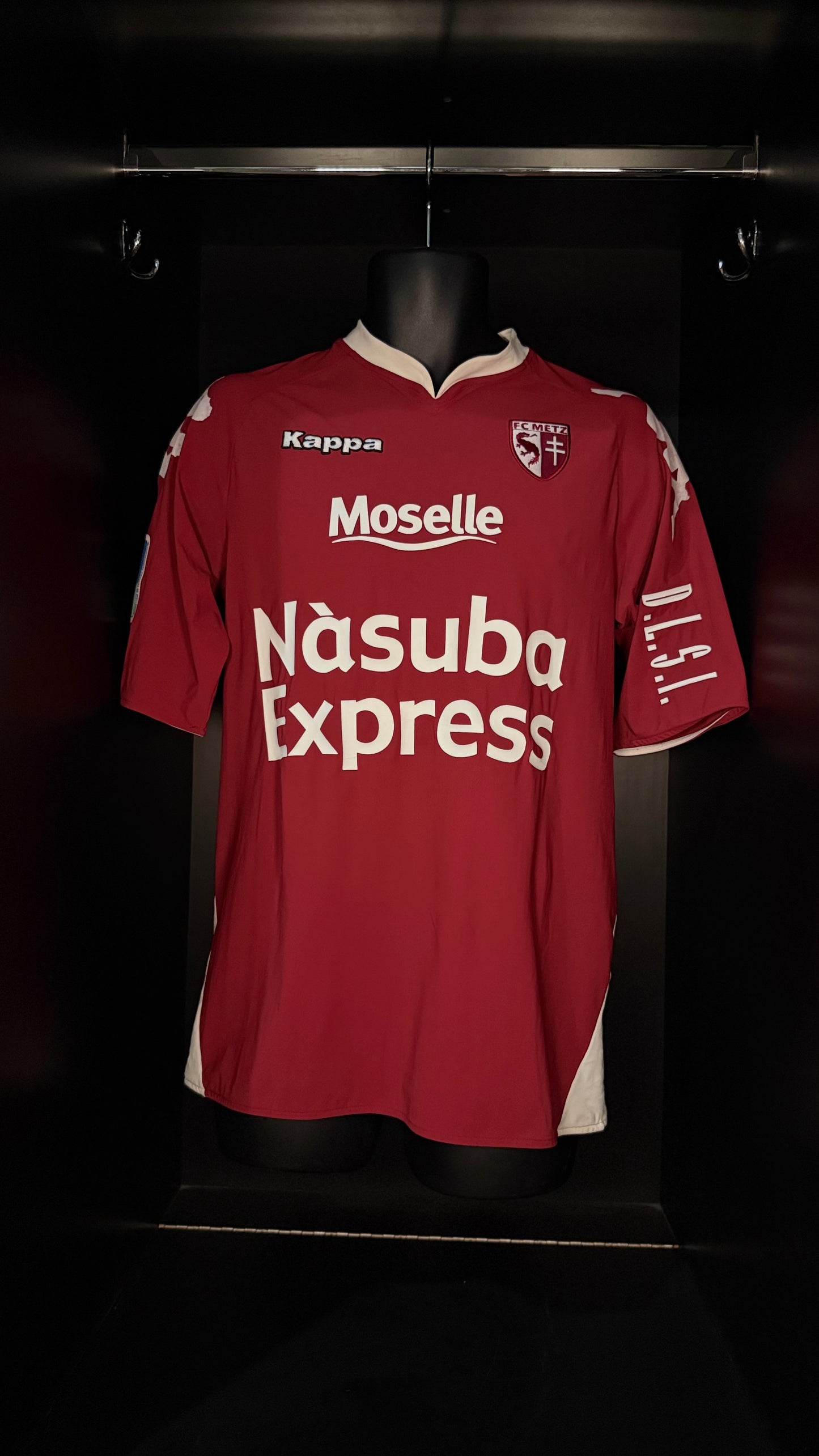 2007-2008 FC Metz Matheus HOME Kit Soccer Jersey Football Shirt Kappa XL Authentic