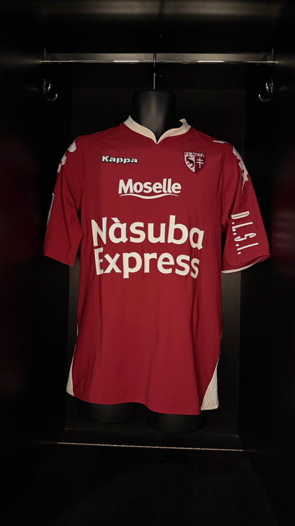 2007-2008 FC Metz Matheus HOME Kit Soccer Jersey Football Shirt Kappa XL Authentic