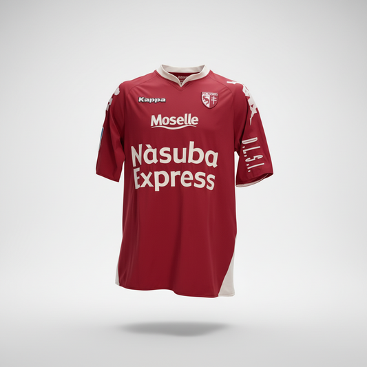 2007-2008 FC Metz Matheus HOME Kit Soccer Jersey Football Shirt Kappa XL Authentic