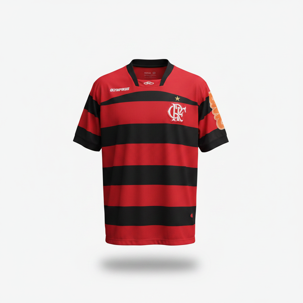 2011-2012 Flamengo Ronaldinho HOME Kit Soccer Jersey Football Kit Olympikus Large Authentic