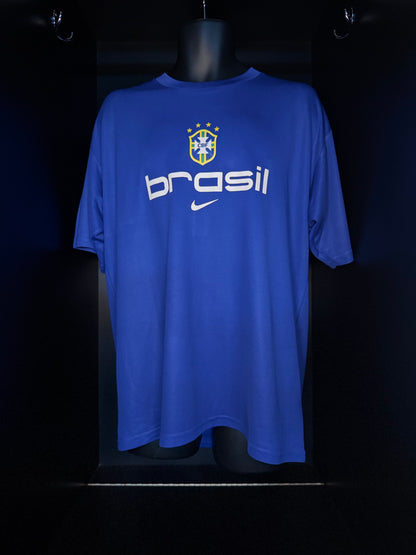 2000-2001 Brazil (CBF) TRAINING Kit - Football Shirt Soccer Jersey Nike Large Authentic