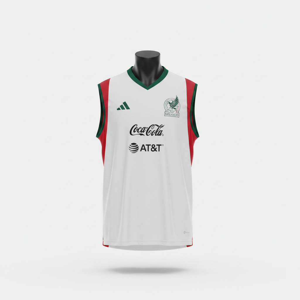 2022-2023 Mexico Training Kit Soccer Jersey Football Shirt adidas Medium Authentic