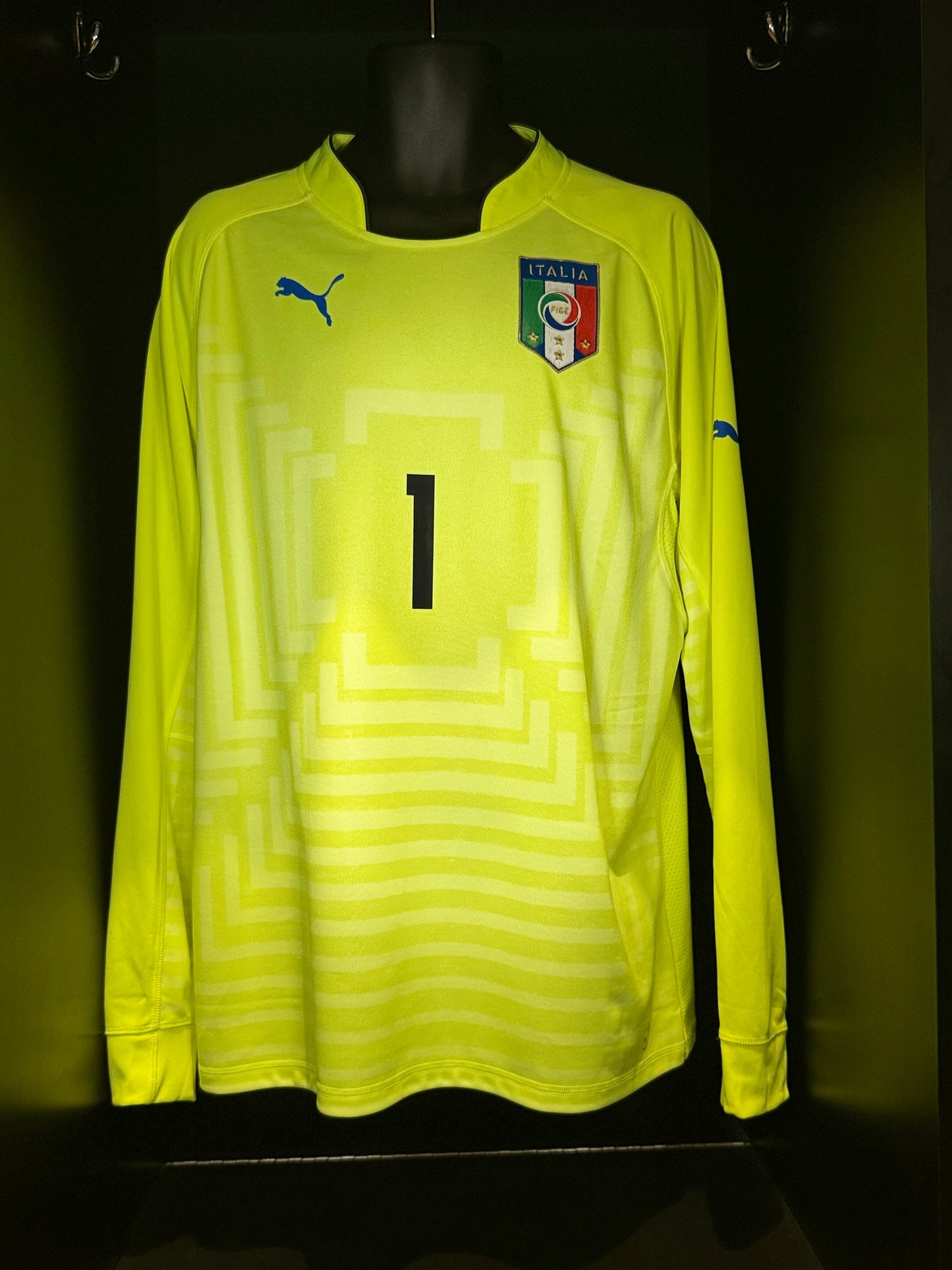 2014-2015 Italy Buffon GK Kit Soccer Jersey Football Shirt Puma XL Authentic