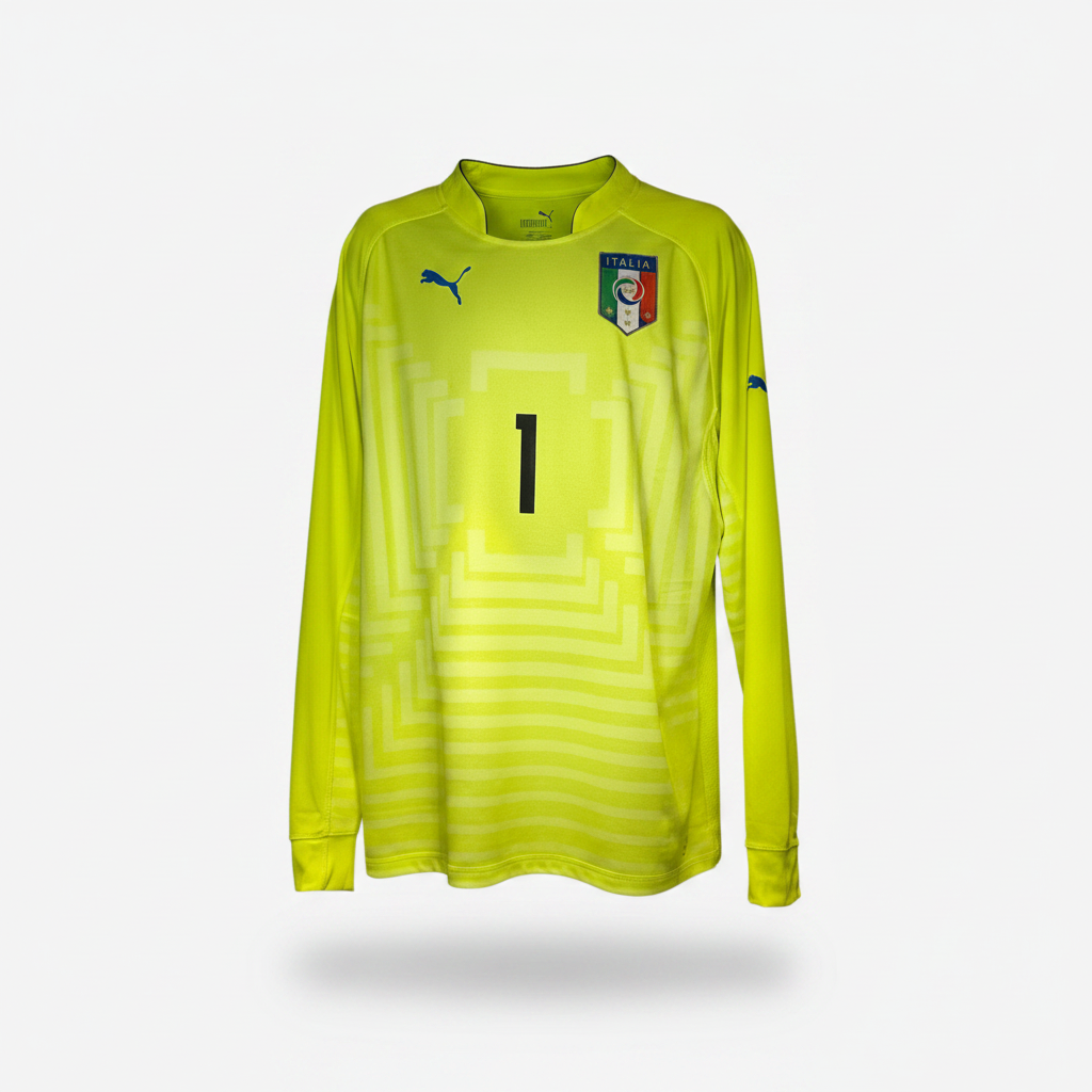 2014-2015 Italy Buffon GK Kit Soccer Jersey Football Shirt Puma XL Authentic