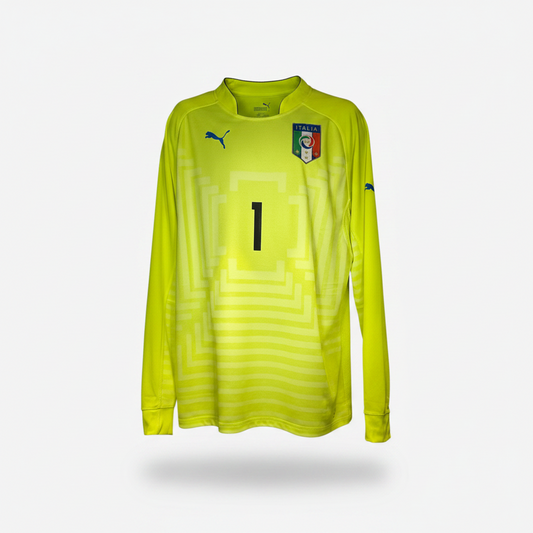 2014-2015 Italy Buffon GK Kit Soccer Jersey Football Shirt Puma XL Authentic